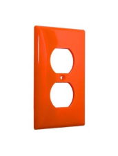 PLACA NYLON P/CONTACTO DUPLEX ROJO LEVITON LV80703-R